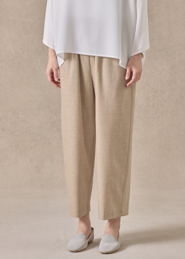 eskandar cashmere wool mix japanese trouser