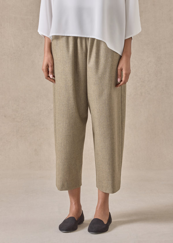 eskandar cashmere wool mix japanese trouser
