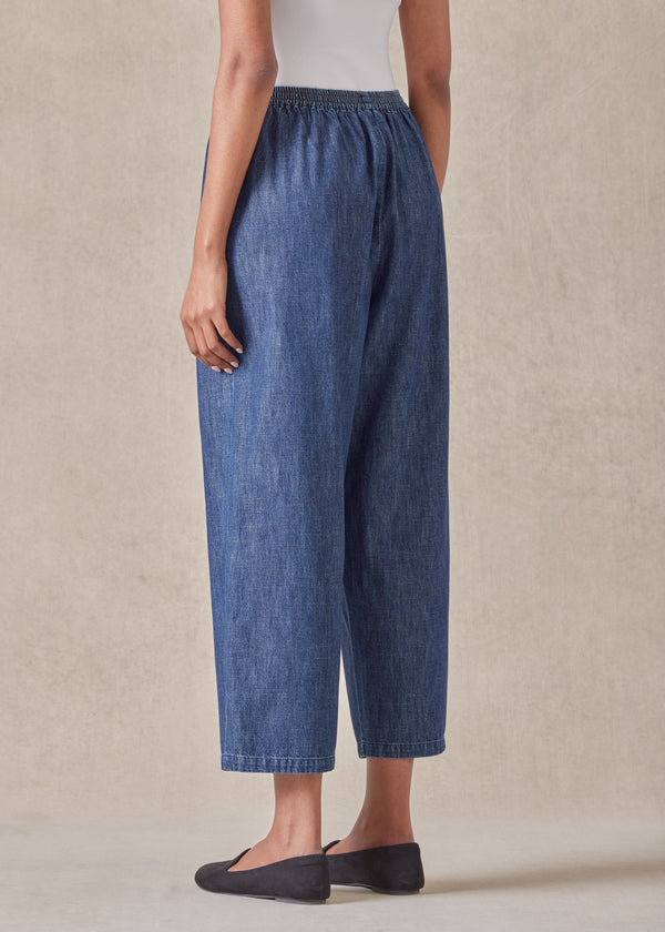 Eskandar Cotton Denim Japanese Trouser