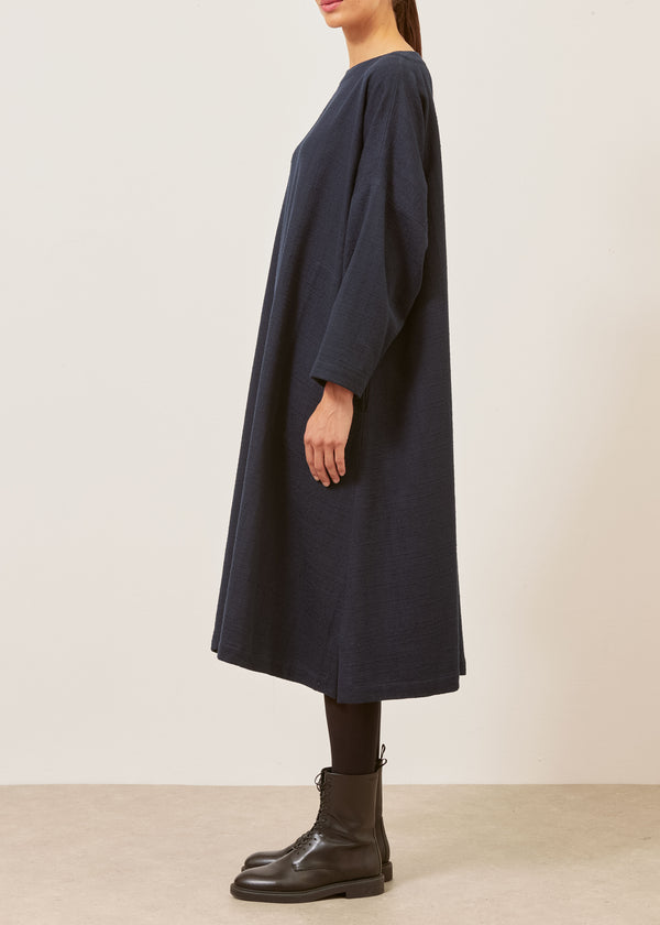 Eskandar Cotton Imperial Scoop Neck Dress