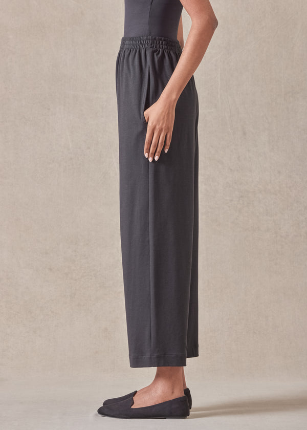 Eskandar Cotton Jersey Japanese Trouser