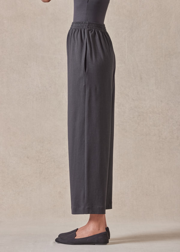 Eskandar Cotton Jersey Japanese Trouser