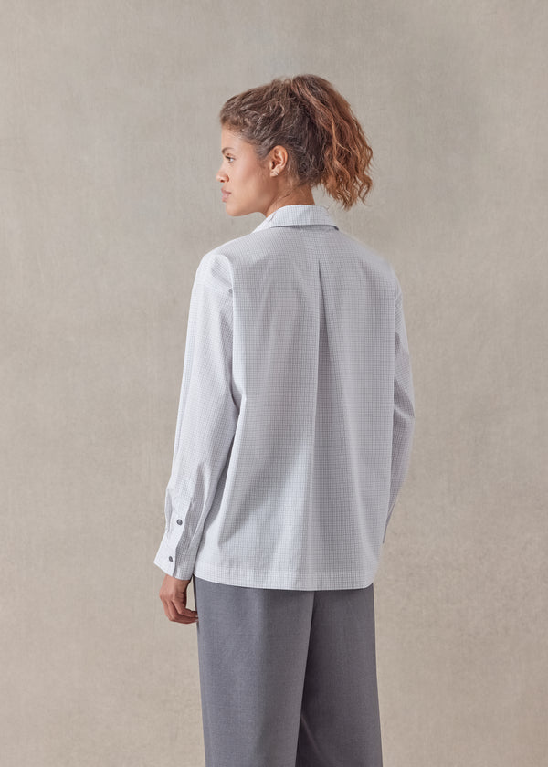 Eskandar Cotton Slim Shirt With Collar - Regular