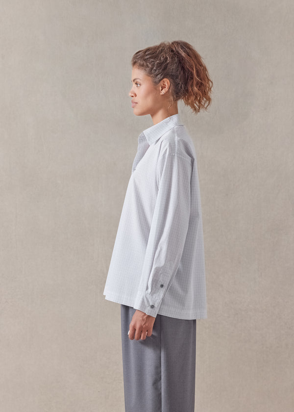 Eskandar Cotton Slim Shirt With Collar - Regular