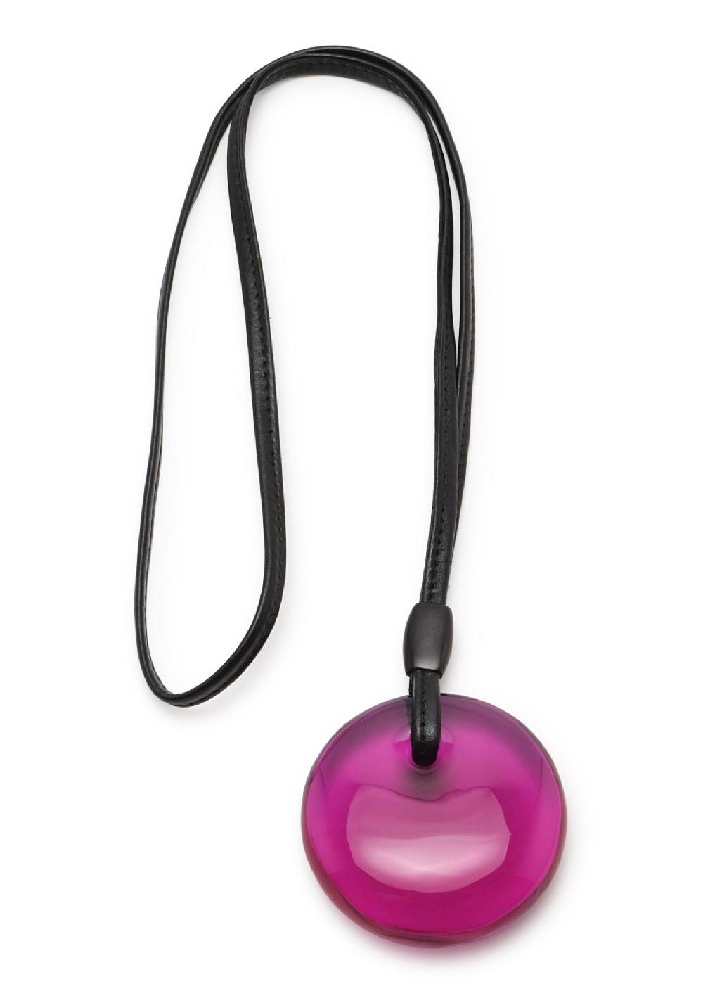 eskandar hand shaped coloured disc pendant