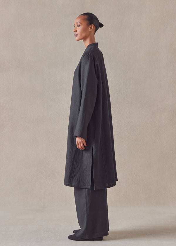 Eskandar Linen Bakhtiari Coat