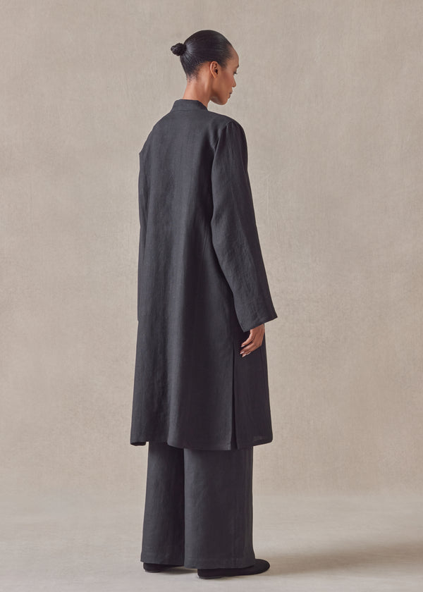 Eskandar Linen Bakhtiari Coat