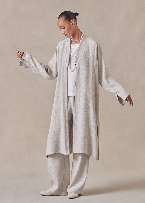 eskandar linen bakhtiari coat
