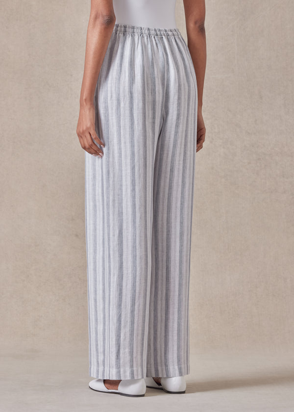 Eskandar Linen Drawstring Trouser