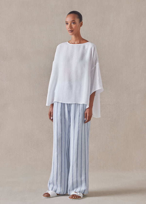 Eskandar Linen Drawstring Trouser