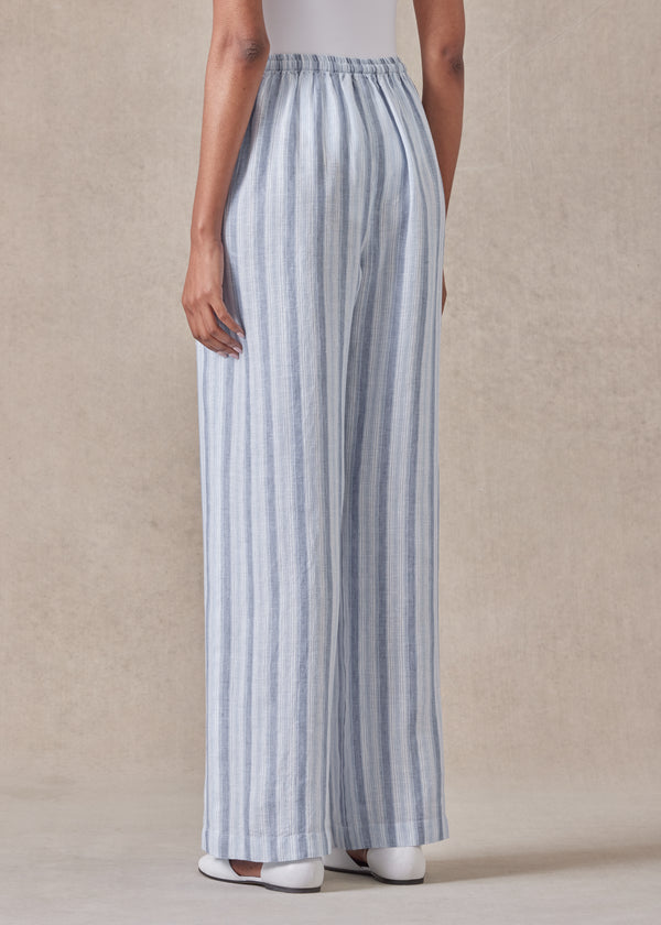Eskandar Linen Drawstring Trouser