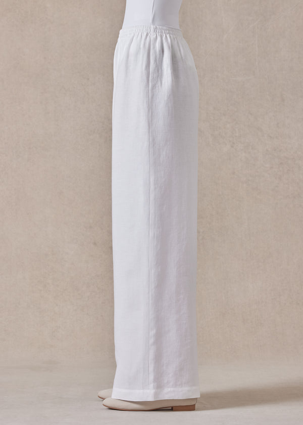 Eskandar Linen Flared Trouser