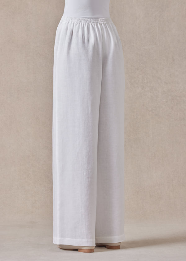 Eskandar Linen Flared Trouser