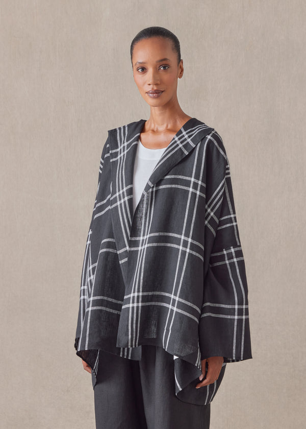 Eskandar Linen Jacket Coat - Long