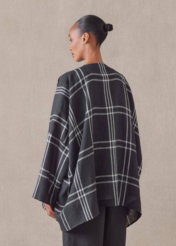 Eskandar Linen Jacket Coat - Long