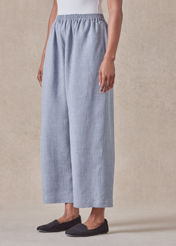 Eskandar Linen Japanese Trouser