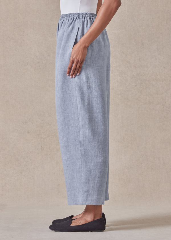 Eskandar Linen Japanese Trouser