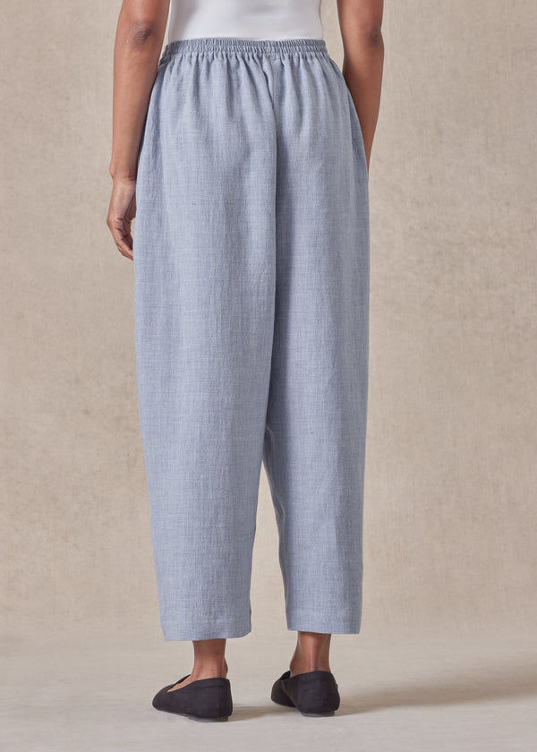 Eskandar Linen Japanese Trouser