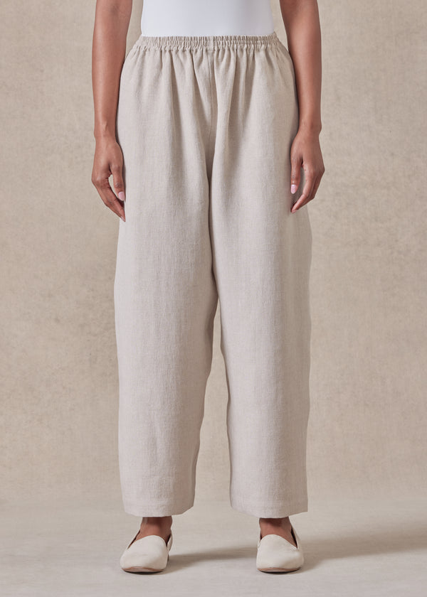 Eskandar Linen Japanese Trouser