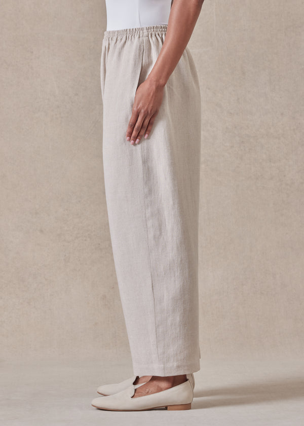 Eskandar Linen Japanese Trouser