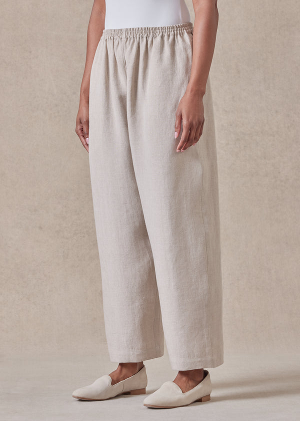 eskandar linen japanese trouser