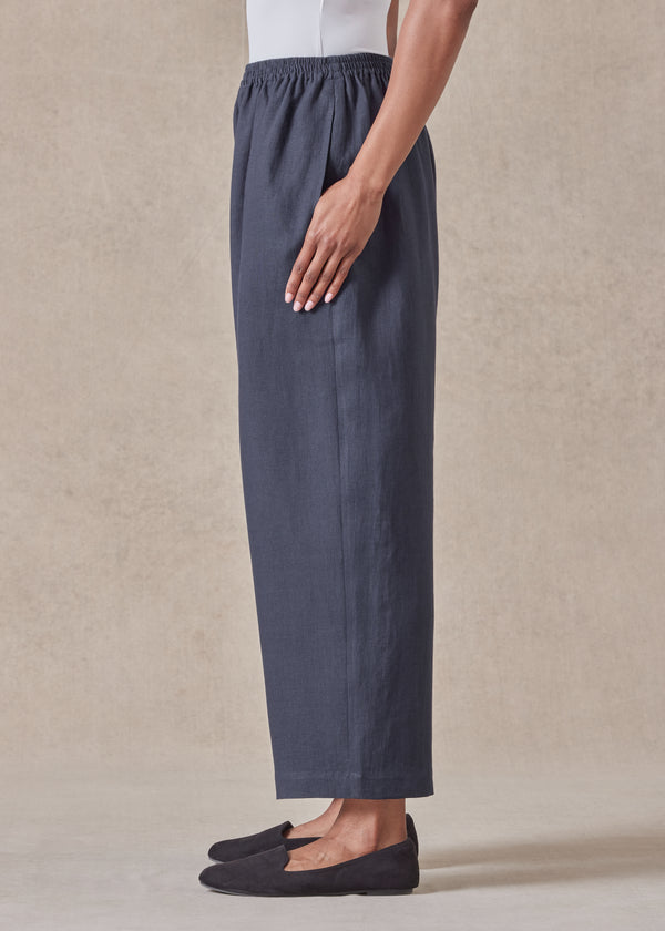 Eskandar Linen Japanese Trouser