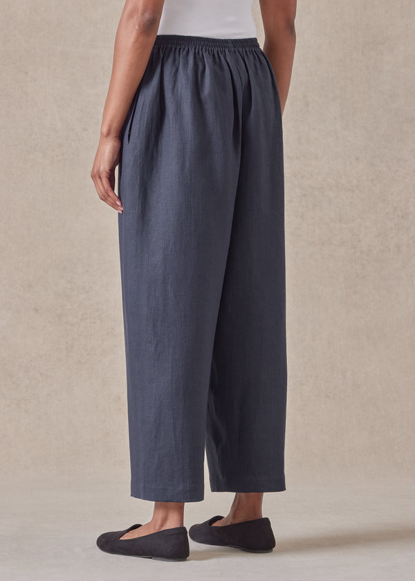 Eskandar Linen Japanese Trouser