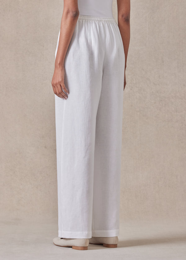 Eskandar Linen Patchpocket Drawstring Trouser