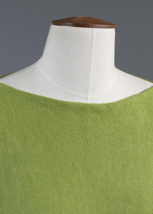 Eskandar Linen Side Ways Knitted Sweater - Long
