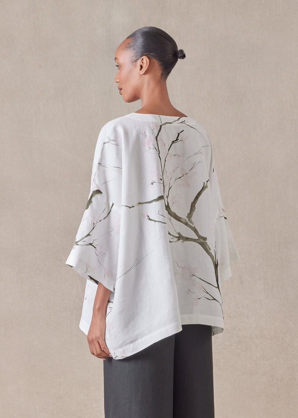 Eskandar Linen T-shirt Tunic - Long