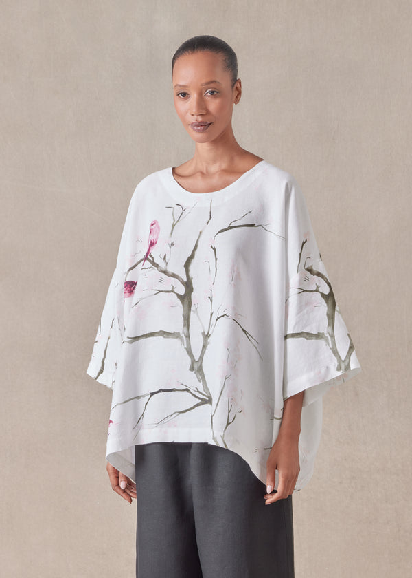 eskandar linen t-shirt tunic - long