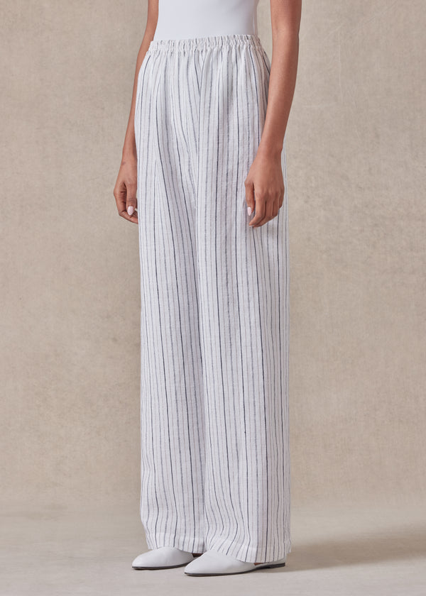 eskandar linen trouser