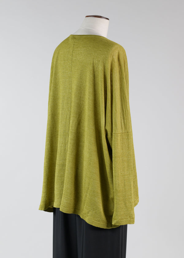 Eskandar Linen V Neck - Long