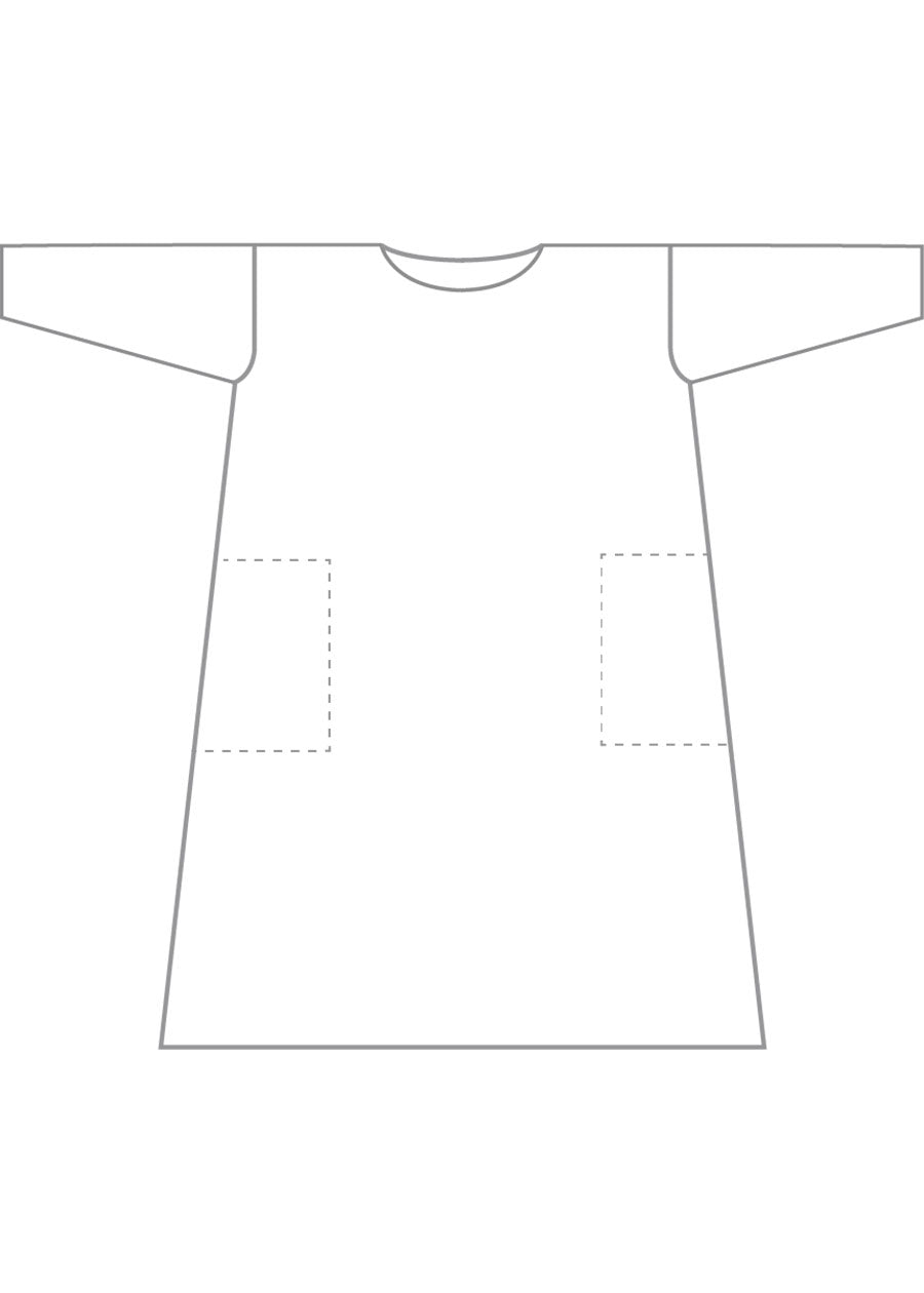 Eskandar Linen Wide A-line Scoop Neck Dress