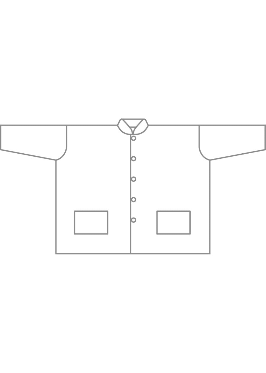 Eskandar Linen Wide Mandarin Jacket - Long