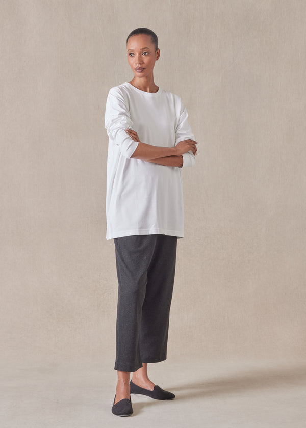 eskandar long sleeve smaller round neck - long