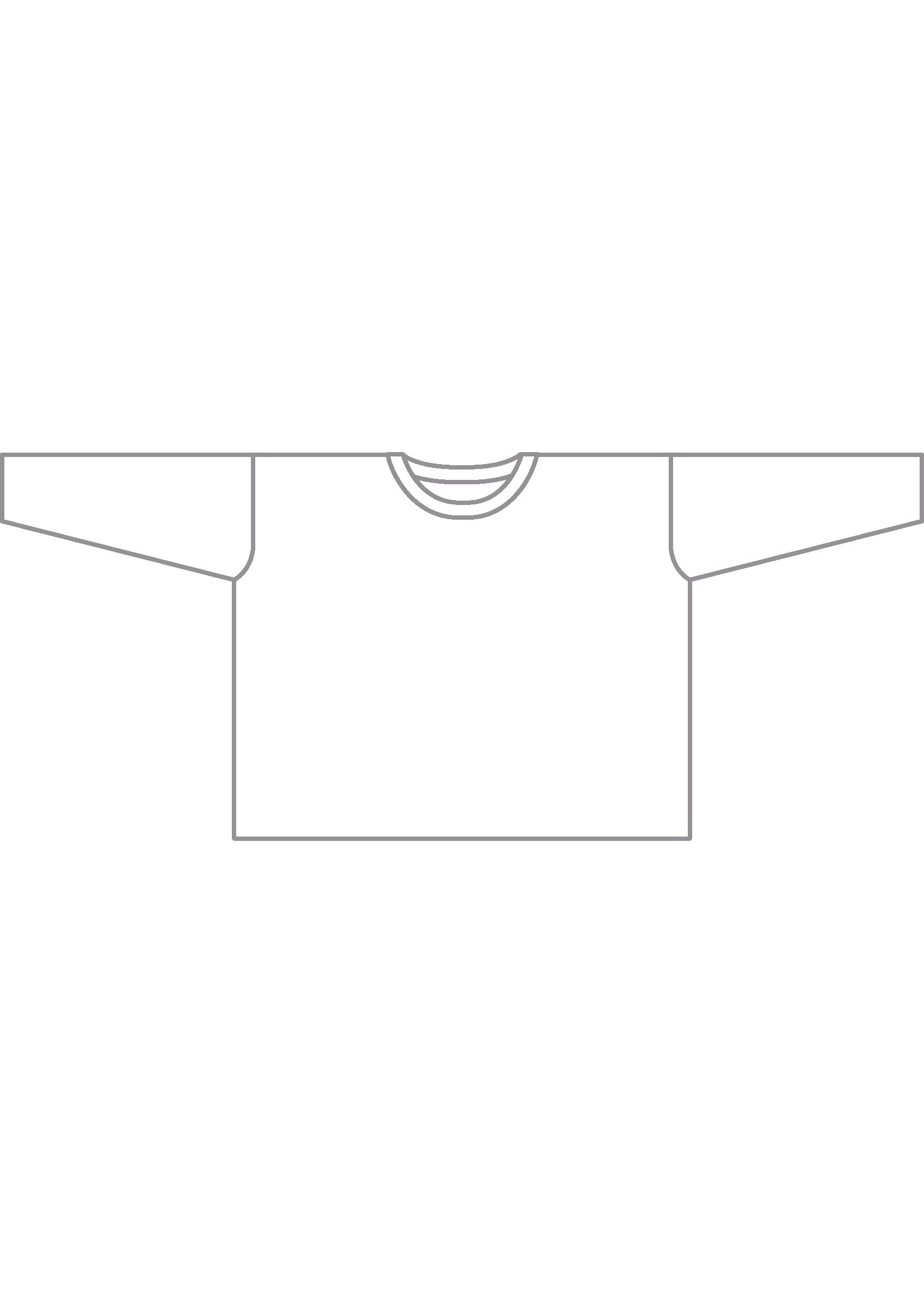 Eskandar Long Sleeve Smaller Round Neck - Mid