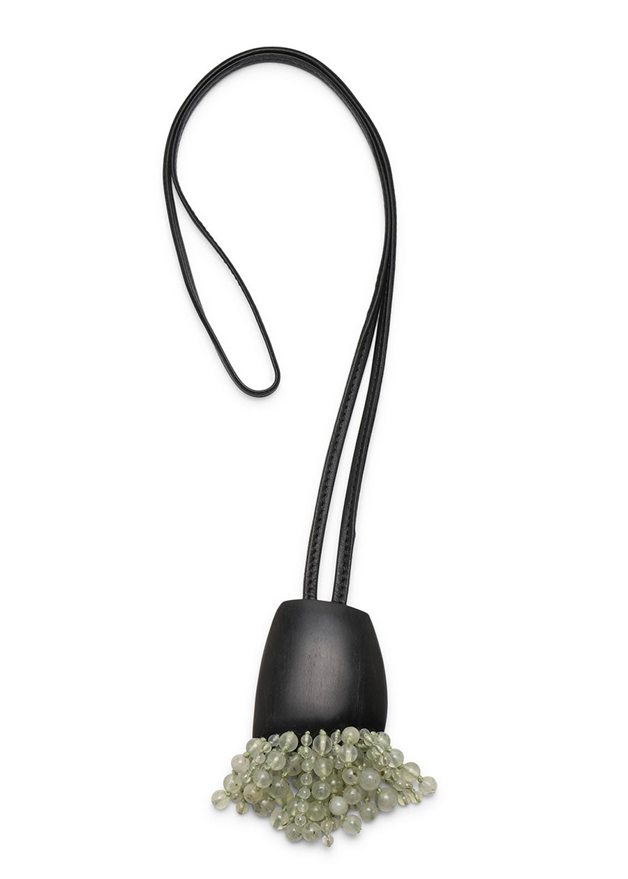 eskandar peridot stone stranded necklace