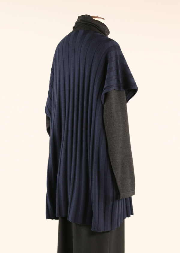 Eskandar Shawl Collar Tabard - Long Plus