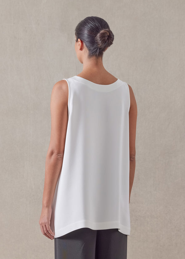 Eskandar Silk A-line Shell - Long