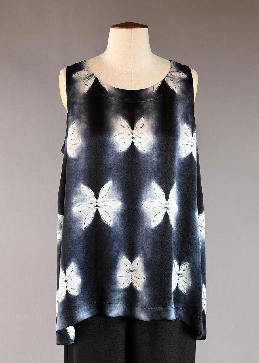 eskandar silk a-line shell - long