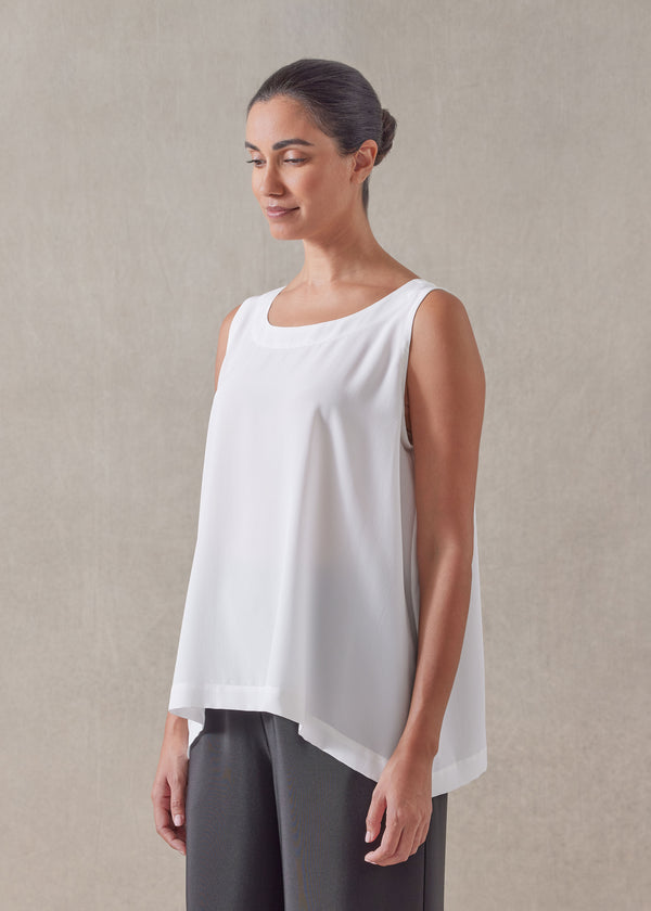 Eskandar Silk A-line Shell - Mid Plus