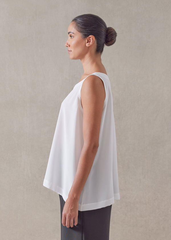 Eskandar Silk A-line Shell - Mid Plus