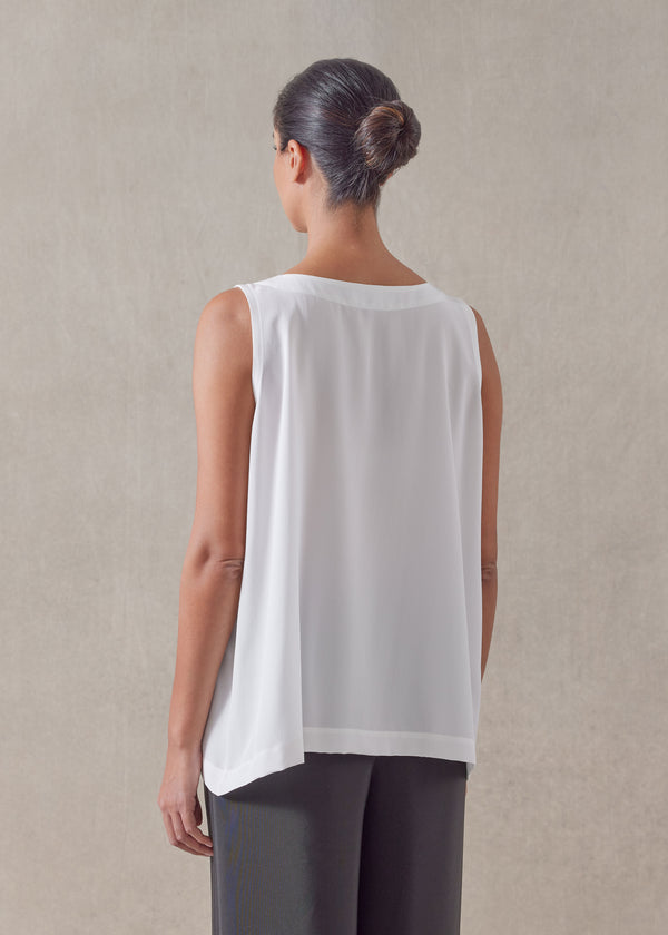 Eskandar Silk A-line Shell - Mid Plus