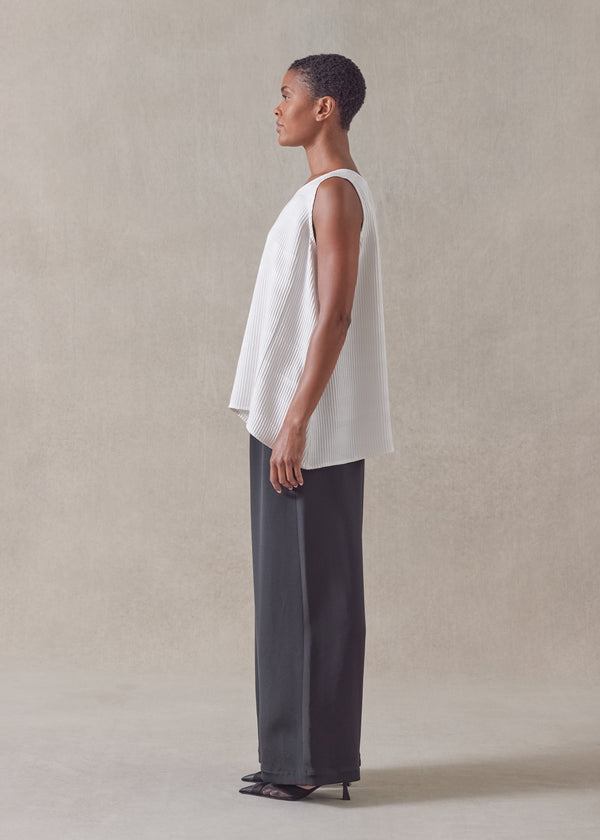 Eskandar Silk A-line Shell - Mid Plus