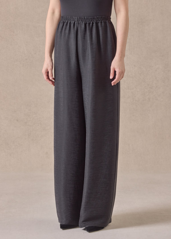 Eskandar Silk Flared Trouser