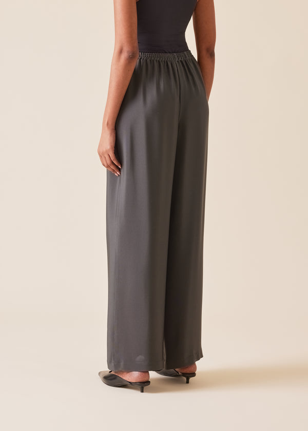 Eskandar Silk Flared Trouser