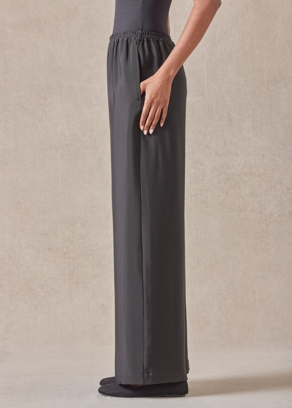 Eskandar Silk Flared Trouser