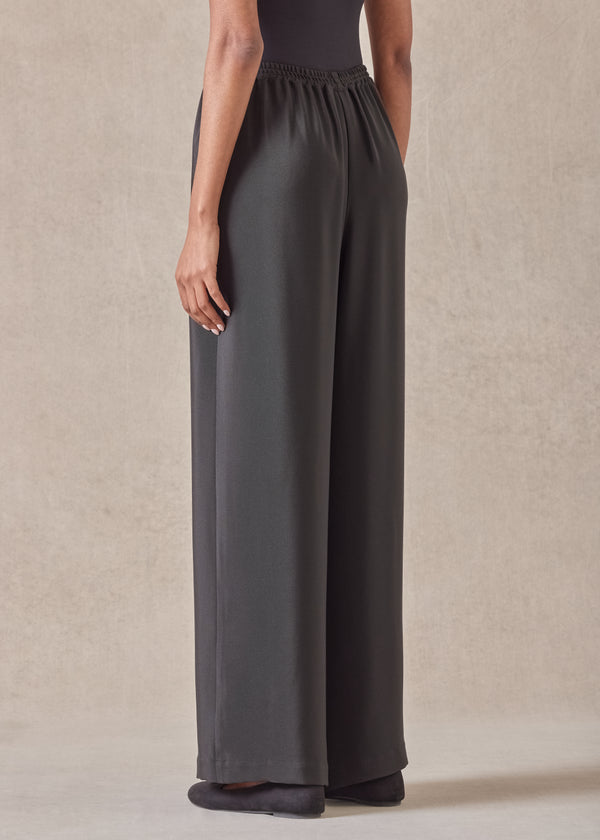 Eskandar Silk Flared Trouser