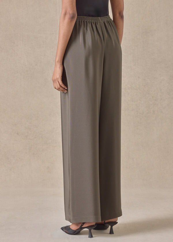 Eskandar Silk Flared Trouser